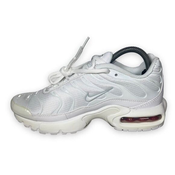 Nike Air Max Plus GS 'White Metallic Silver' AR1852-100 Youth 4.5 Women's 6 - Picture 6 of 12